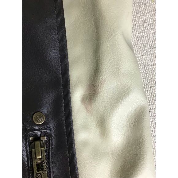 Distortion Custom Rags Men’s Vintage Faux Leather Motorcycle Jacket Sz.XXL  EUC - Picture 10 of 11